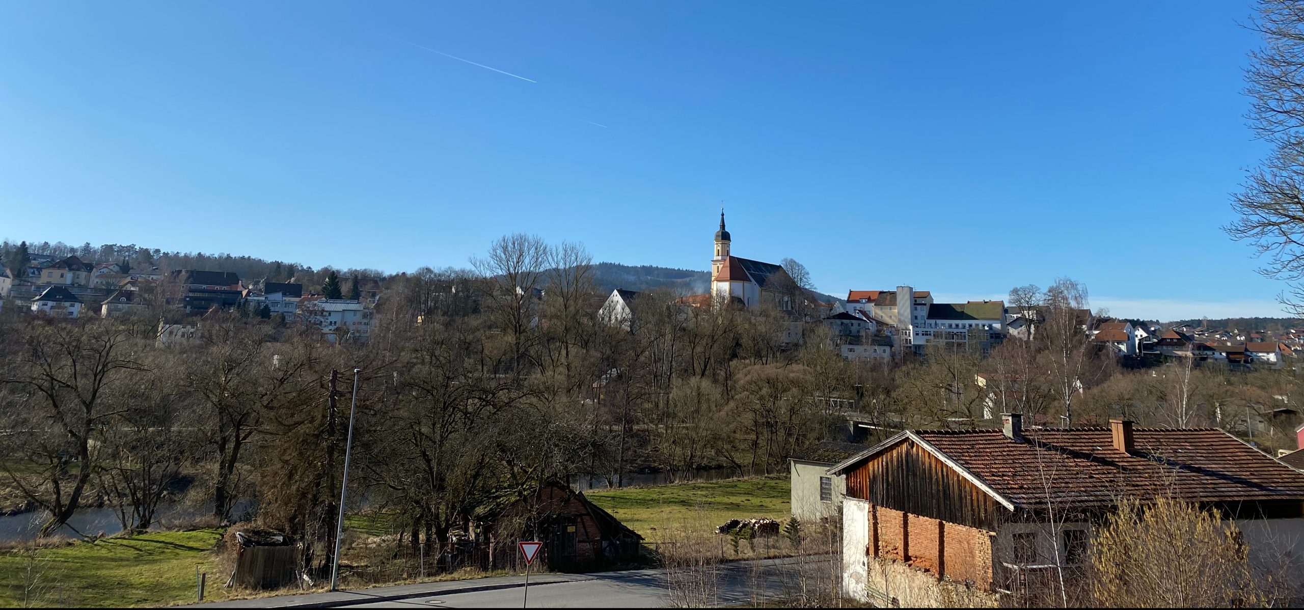 Foto: Viechtach - Sicht auf die Kirche St. Augustin